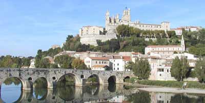 beziers cathedral of saint nazaire, herault, languedoc france