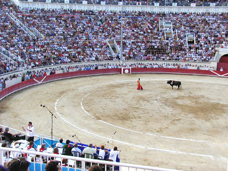 bullfighting at beziers feria