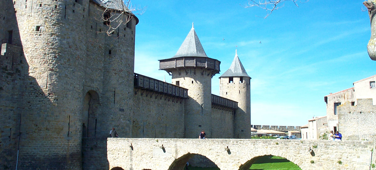 carcassonne castle, languedoc, south france